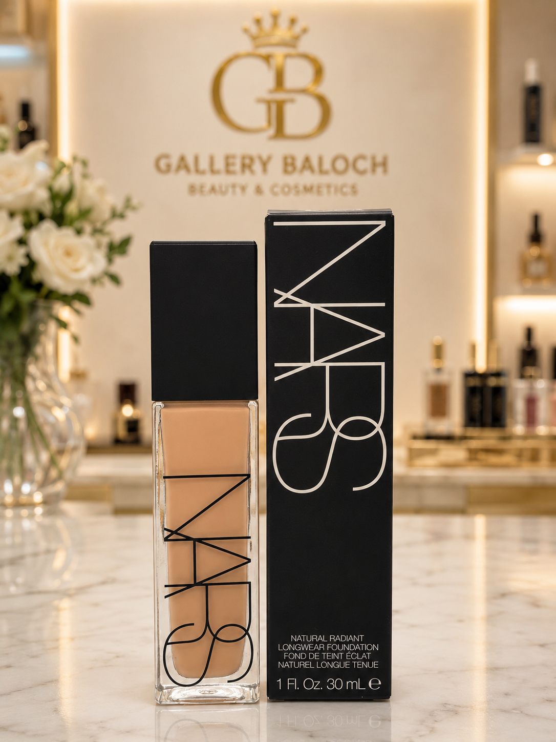 کرم پودر نارس (NARS) مدل Natural Radiant Longwear Foundation