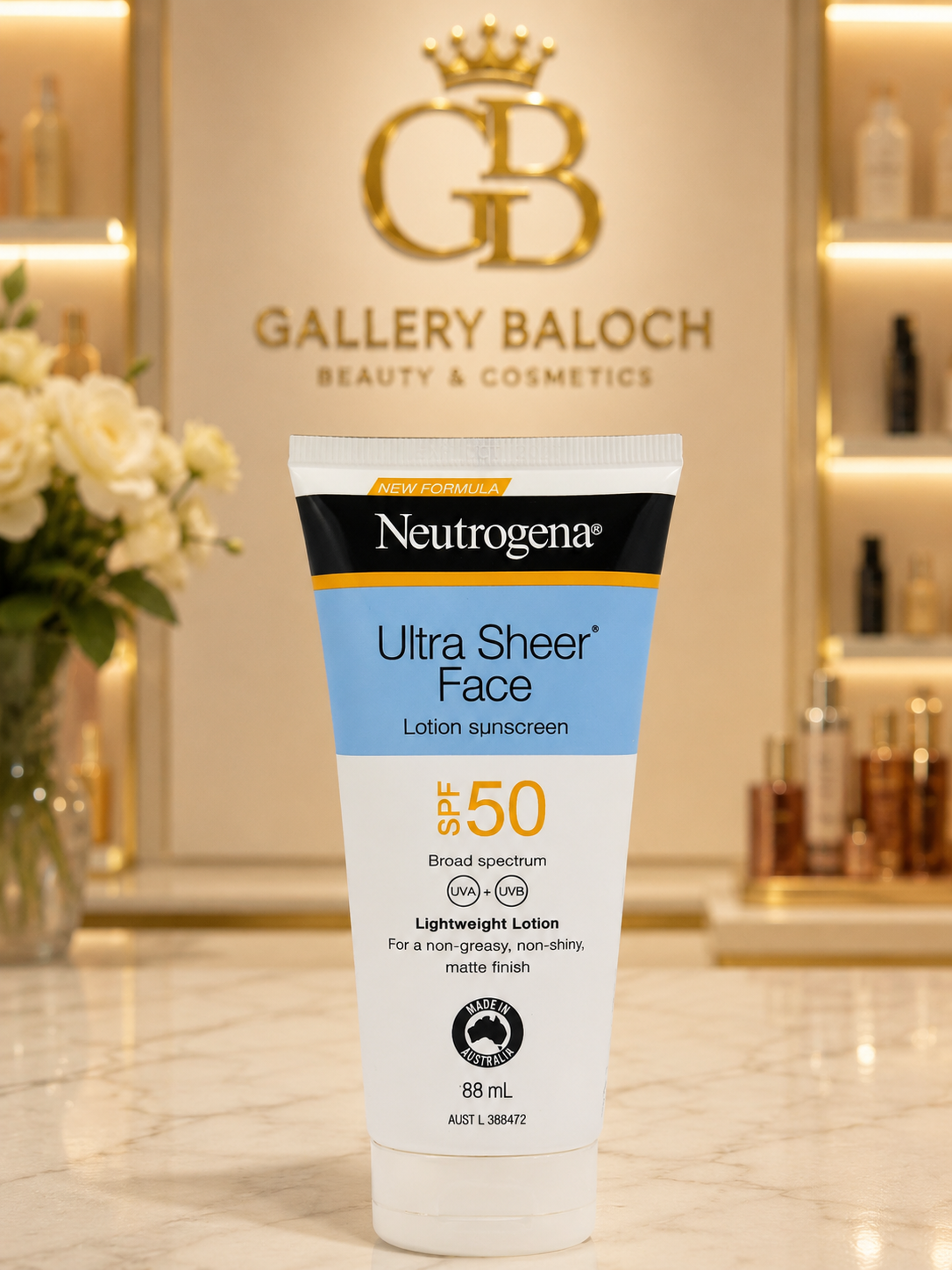 ضد آفتاب نیتروژنا Ultra Sheer Face SPF50 حجم 88 میل